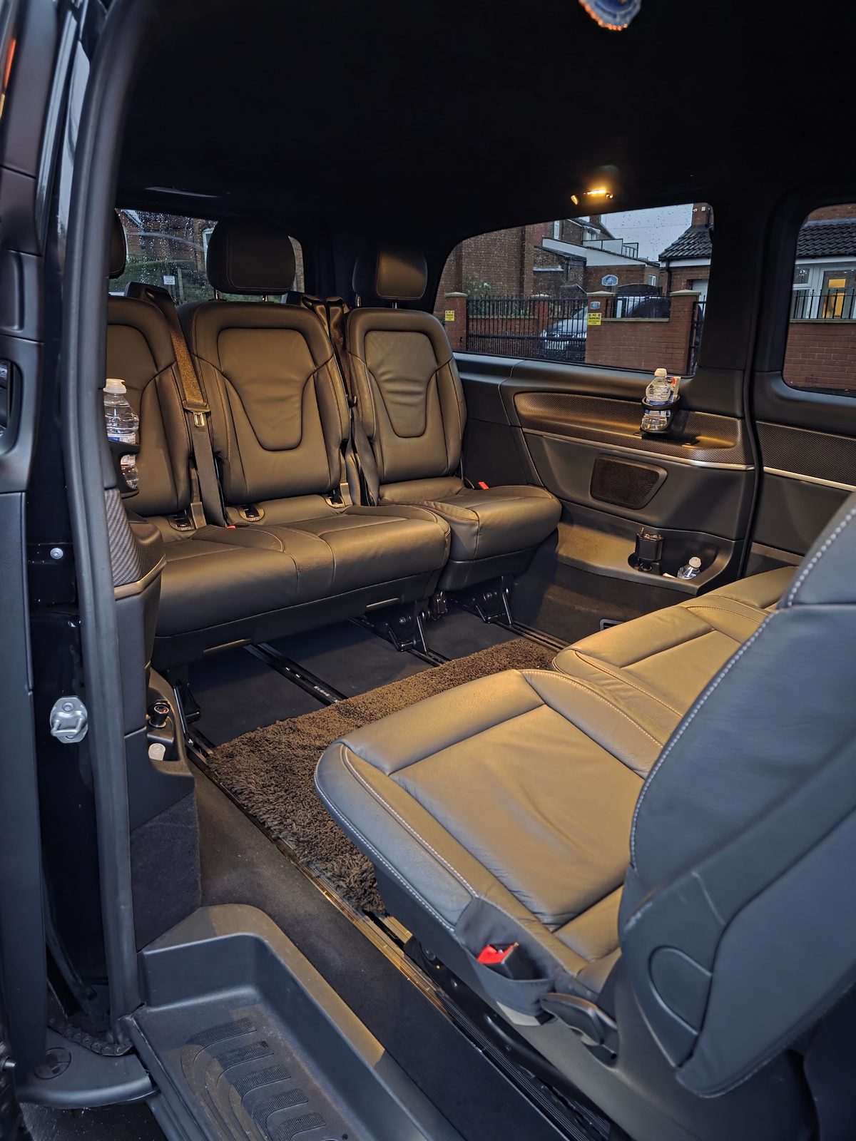 Chauffeur vehicle leather interior